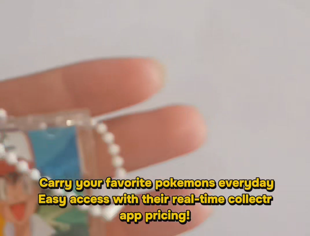 SET OF 2 - POKEMON TAPPABLE KEYCHAINS (EASY ACCESS TO COLLECTR APP FOR POKEMON PRICES)